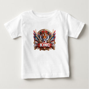 Camiseta com Tipografia 'O REI'