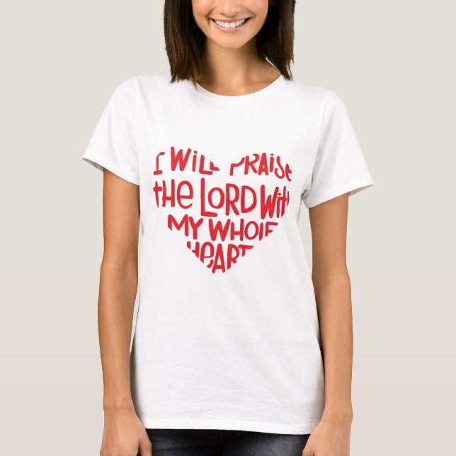 Camiseta Com todo o meu coração (Frente)