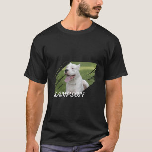 Camiseta com Traço de Pincel de Foto e Nome de Ani