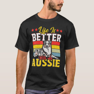 Camiseta Com um Aussie Australian Cattle Dog 1