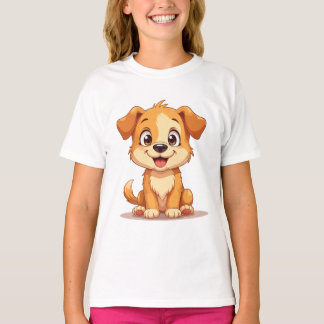 Camiseta com um cachorrinho fofo