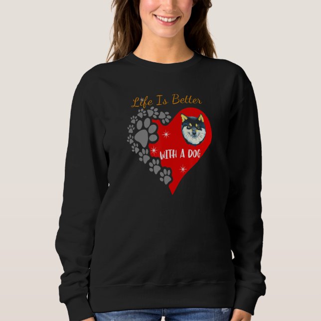Camiseta Com Um Cachorro Design Shiba Inu (Frente)