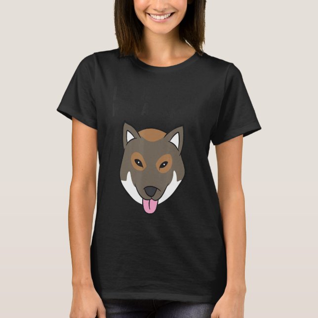 Camiseta Com Um Cachorro Shikoku Inu Cute (Frente)