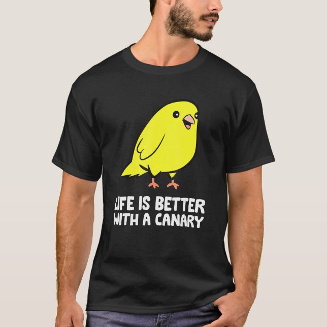 Camiseta Com Um Canário (Frente)