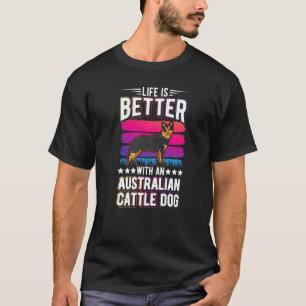 Camiseta Com um Cão de Gado Australiano  1