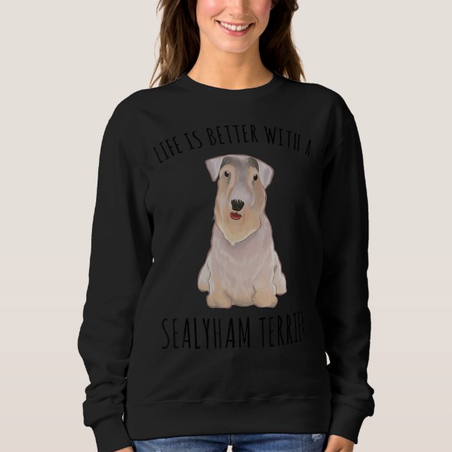 Camiseta Com Um Cão De Sealyham Terrier (Frente)