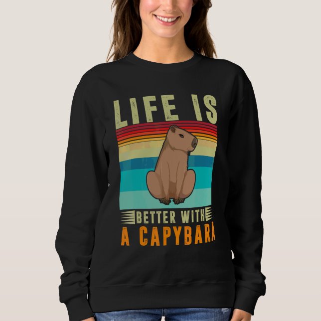 Camiseta Com um capivara carpincho roedor Memes (Frente)