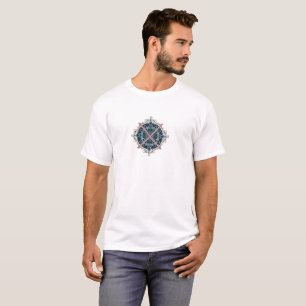 Camiseta com um design central moderno – Tendência