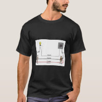 Camiseta com um diagrama de fiação do switch de tr