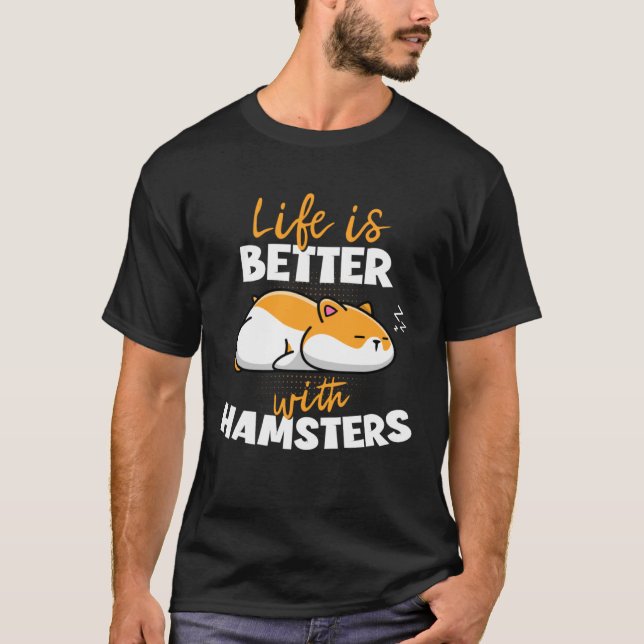 Camiseta com um Hamster anão sírio-europeu (Frente)