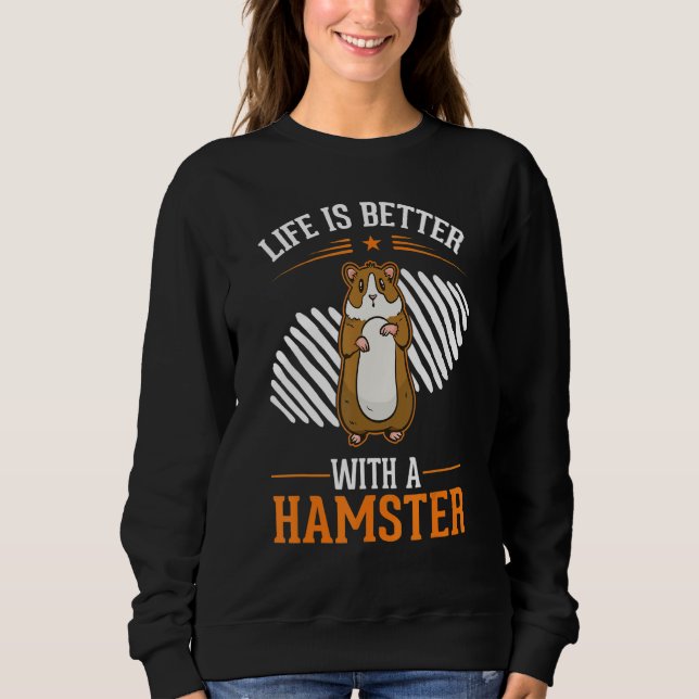 Camiseta com um Hamster de Roda de Hamster (Frente)