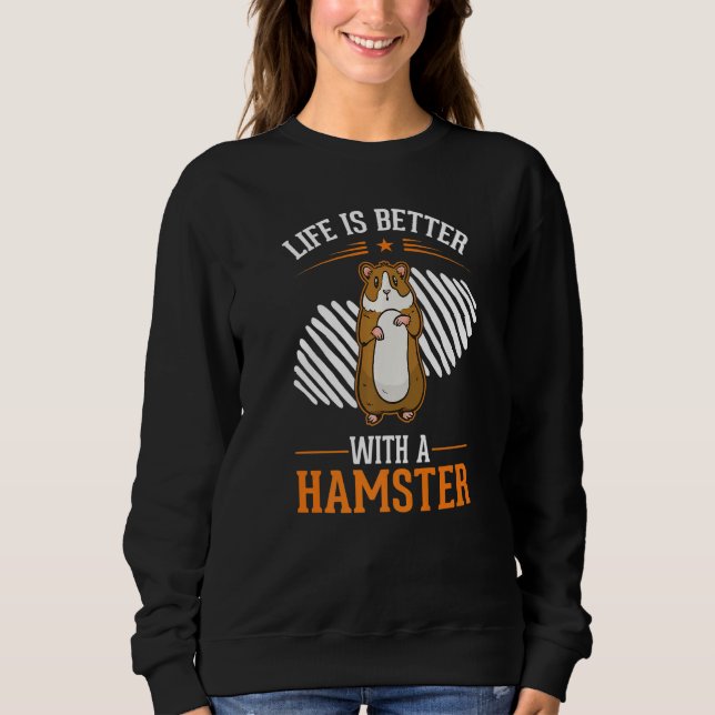 Camiseta com um Hamster de Roda de Hamster (Frente)