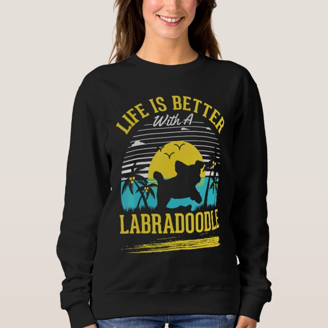 Camiseta Com Um Labradoodle (Frente)