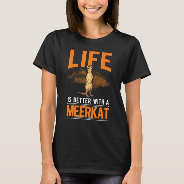 Camiseta com um Meerkat 1 (Frente)
