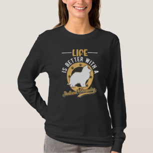 Camiseta Com um Sheltie de Ovelha Shetland