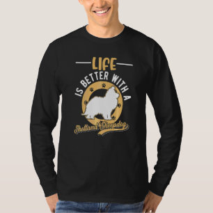 Camiseta Com um Shetland Sheepdog Sheltie