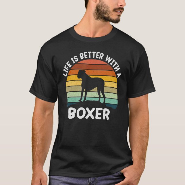 Camiseta Com Uma Boxer Boxer Pai Boxer Mãe (Frente)