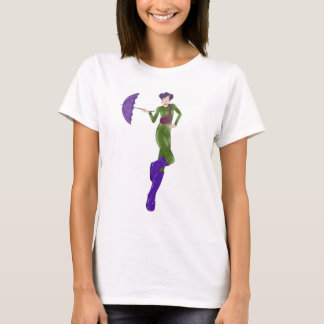 Camiseta com uma estampa de uma menina «Sonhadora