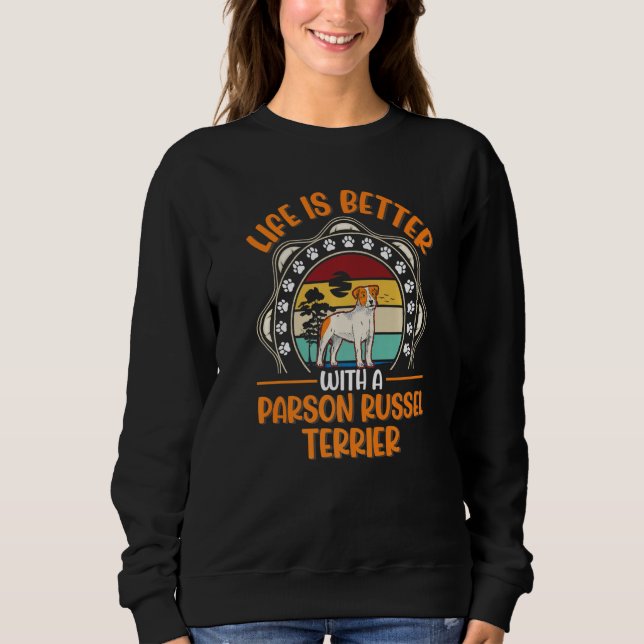 Camiseta com uma Parson Russell Terrier 1 (Frente)