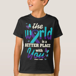 Camiseta Com Você Conscientização sobre Suicídio Saúde Ment