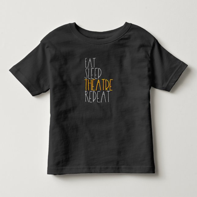 Camiseta Coma a Atriz do sono Repetir Presente de Ator Musi (Frente)