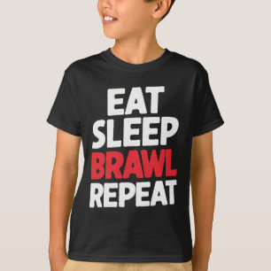 Camiseta Coma a Barreira do Sono Repetir Estrelas Engraçada
