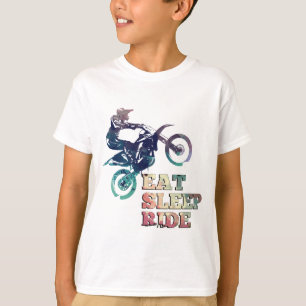 Camiseta Coma a bicicleta da sujeira do passeio do sono