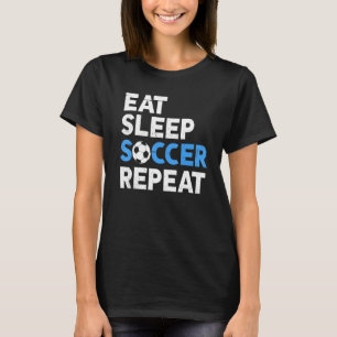 Camiseta Coma a bola de futebol Repete o sotaque sossegado