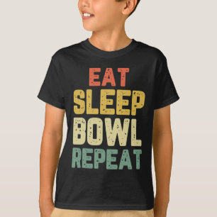 Camiseta Coma a bola de sono Repetir a Boliche da testa