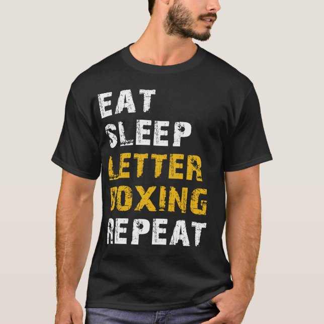 Camiseta coma a caixa de correio de dormir (Frente)