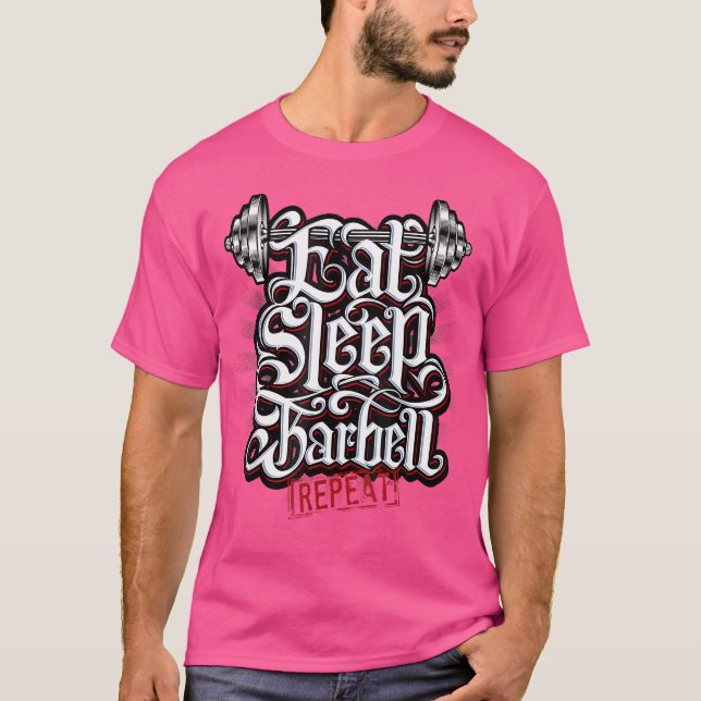 Camiseta Coma a campainha do sono Repetir - Eleve seus elev (Frente)