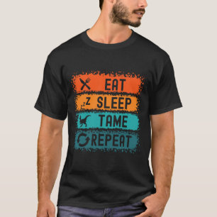 Camiseta Coma A Dormir Repetir O Jovem Dinossauro Trex Love