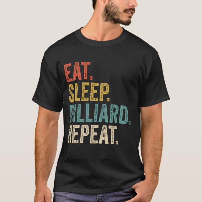 Camiseta Coma a Engraçada Piscina Billiard do Billiard do S (Frente)
