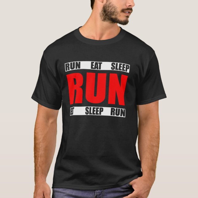 Camiseta Coma a execução de repouso Repetir Citação de Exec (Frente)