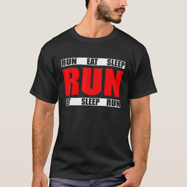 Camiseta Coma a execução do modo de latência Repetir - Cota (Frente)