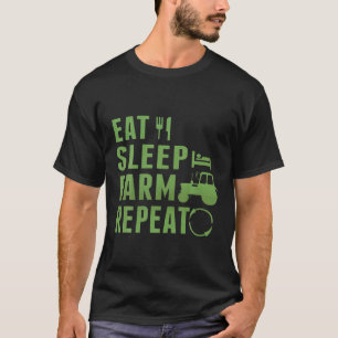 Camiseta Coma a Fazenda do sono Repete o fazendeiro Fazendo