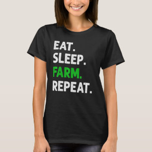 Camiseta Coma a Fazenda do sono Repetir o Aquecedor