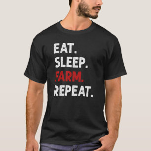 Camiseta Coma a Fazenda do sono Repetir o Aquecedor
