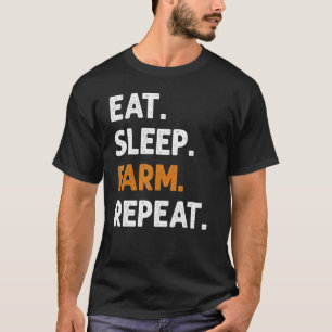 Camiseta Coma a Fazenda do sono Repetir o Aquecedor
