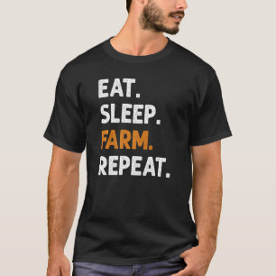 Camiseta Coma a Fazenda do sono Repetir o Aquecedor 1