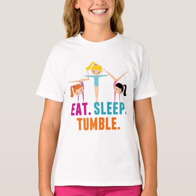 Camiseta Coma a ginástica de Tumble (Frente)