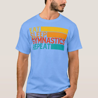 Camiseta Coma a ginástica do sono Repete a ginástica engraç