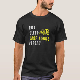 Camiseta Coma a gota latente carrega repetidamente o driver
