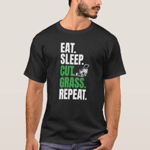 Camiseta Coma A Grama De Dormência Cortada Diariamente Para