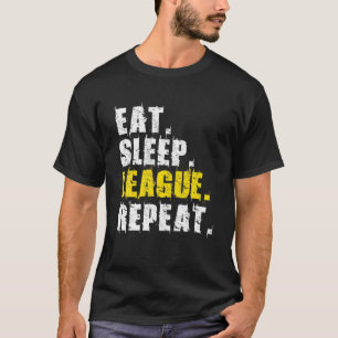 Camiseta Coma a Liga do Sono Repetir Presente de Jogos Desp
