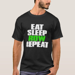 Camiseta Coma a Linha do Sono Repetir Presente Engraçado