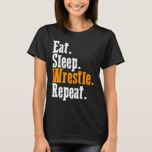 Camiseta Coma a Luta de repetição da luta de repouso