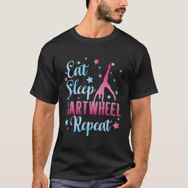 Camiseta Coma A Maneira De Sono Repetir A ginástica Para Ac (Frente)