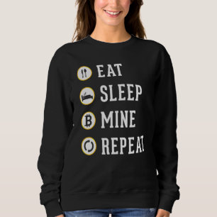 Camiseta Coma A Mina De Sono Repetir Criptomoeda Btc T