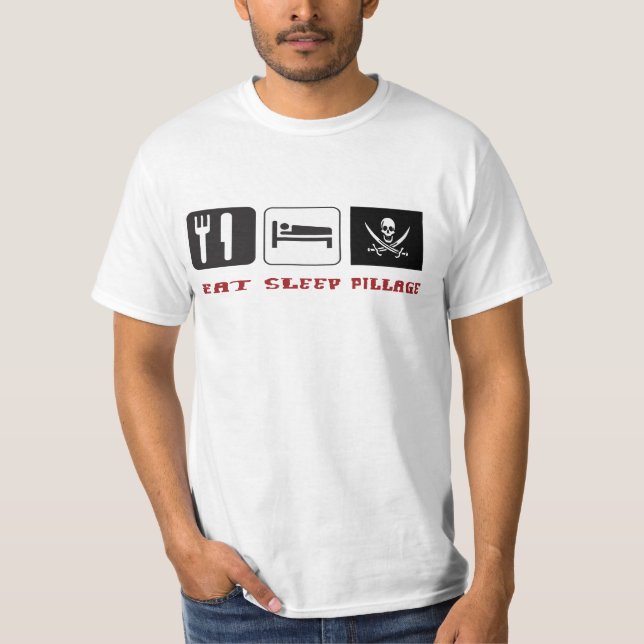 Camiseta Coma a pilhagem do sono (Frente)
